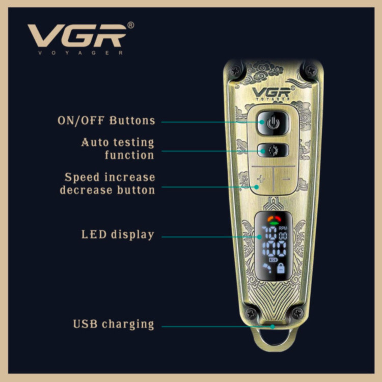 ماشین اصلاح موی سر و صورت ویجیآر مدل V-901 VGR Professional Hair and Beard Trimmer Model V-901(اورجینال)