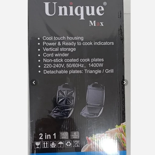 ساندویچساز ۳ کاره یونیک مکس مدل UM-130NS توان ۱۴۰۰ وات - Unique Max Sandwich Maker UM-130NS 1400W