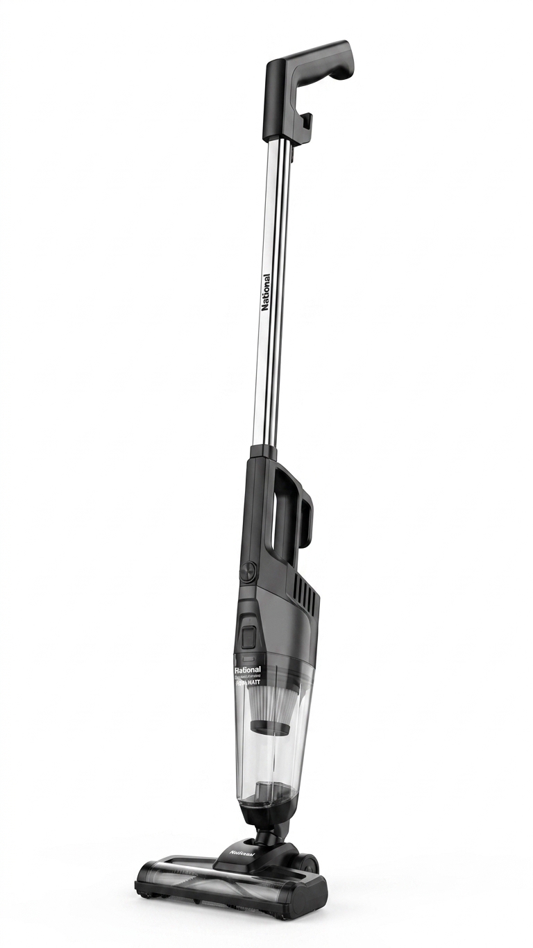 جاروبرقی عصایی ناسیونال (National) مدل MJ-110 توان ۱۸۰۰ وات - دارای فیلتر هپا (HEPA) و موتور مسی