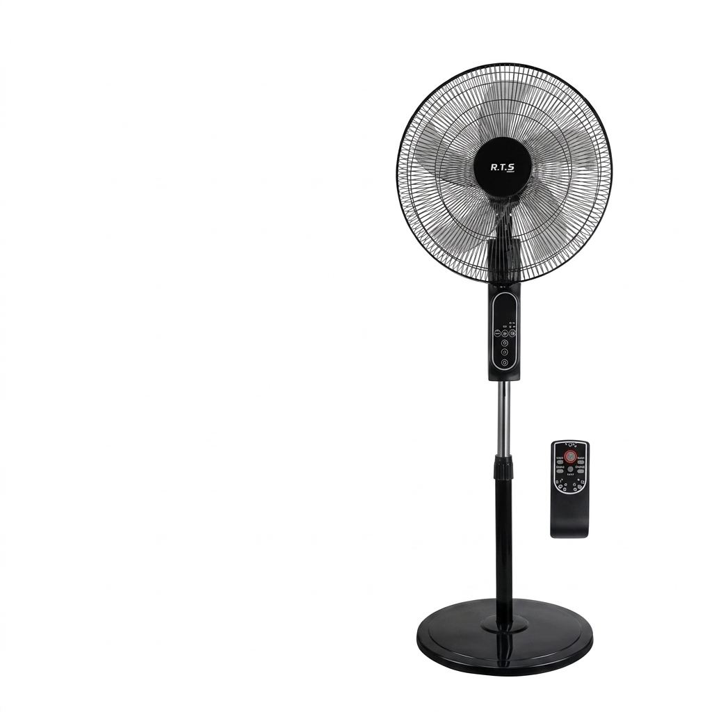 پنکه ایستاده آر تی اس (R.T.S) مدل RT-1802RC توان ۵۵ وات - دارای ریموت کنترل و تایمر ‌