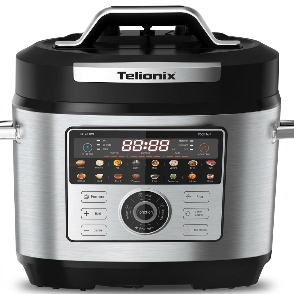 زودپز و مولتی‌کوکر دیجیتال ۶ لیتری تلیونیکس (Telionix Digital Pressure Cooker) مدل TPC3675 ‌