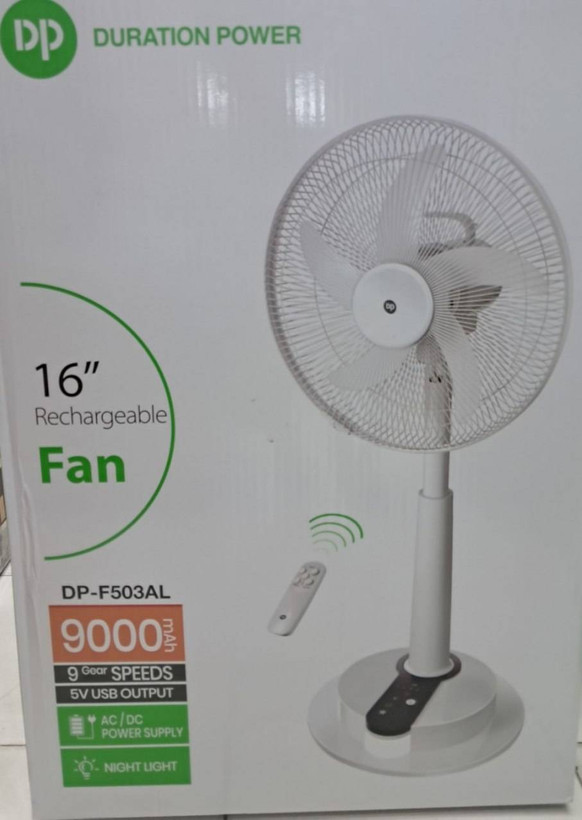 پنکه شارژی ایستاده ۱۶ اینچ دیپی (DP Duration Power) مدل DP-F503AL