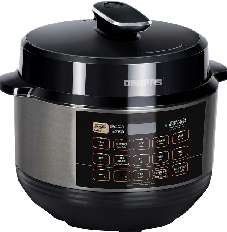 زودپز و مولتیکوکر دیجیتال ۶ لیتری جیپاس (Geepas) مدل GMC35052 