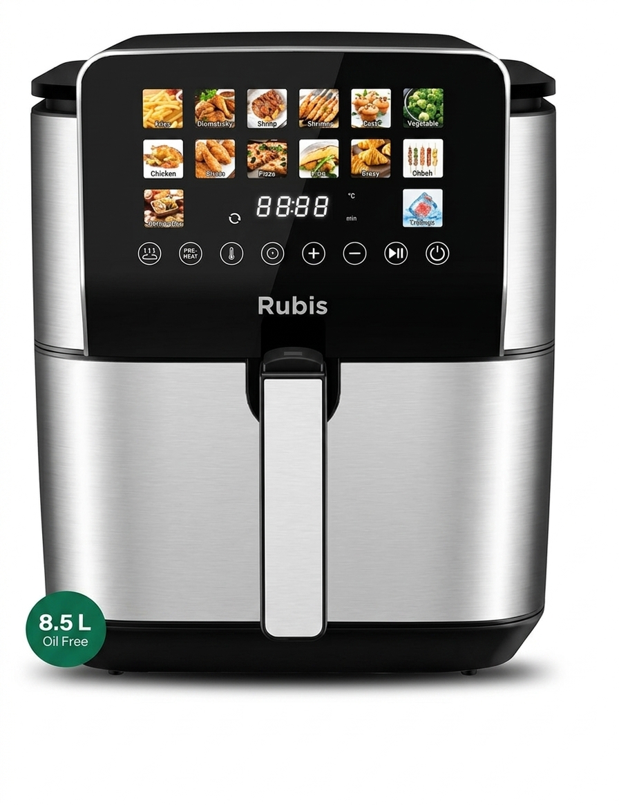 سرخ‌کن بدون روغن (هواساز) دیجیتال ۸.۵ لیتری روبیس (Rubis) مدل RF380