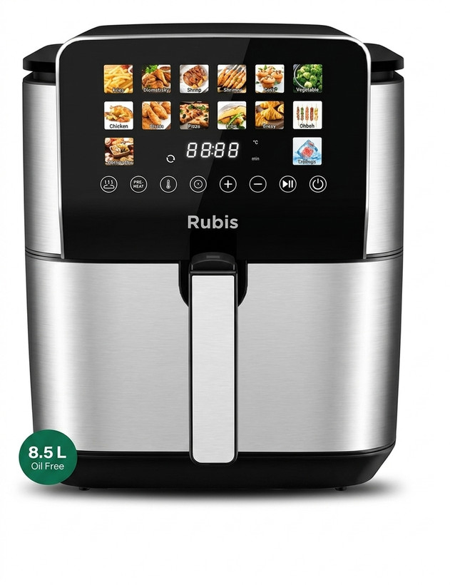 سرخکن بدون روغن (هواساز) دیجیتال ۸.۵ لیتری روبیس (Rubis) مدل RF380