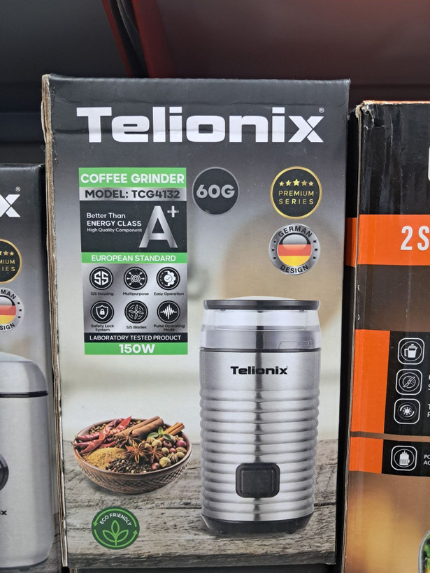 آسیاب برقی ۱۵۰ وات تلیونیکس (Telionix) مدل TCG4132 (ظرفیت ۶۰ گرم) 