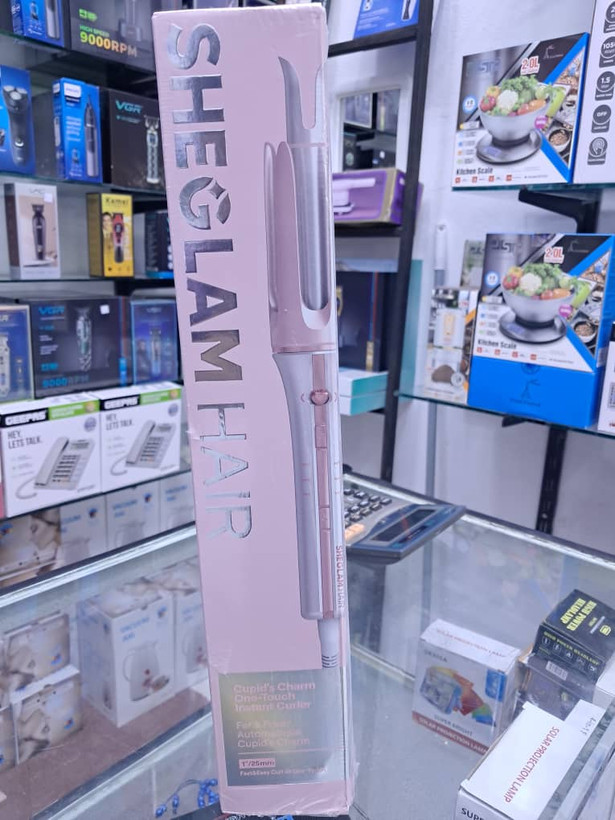 دستگاه فر کننده اتوماتیک مو شیگلم مدل Doris's Charm SHEGLAM HAIR Doris's Charm Shell-inch Instant Curler(سایز ۲۵و۳۲(اورجینال )(ضمانت تست ۷روزه)