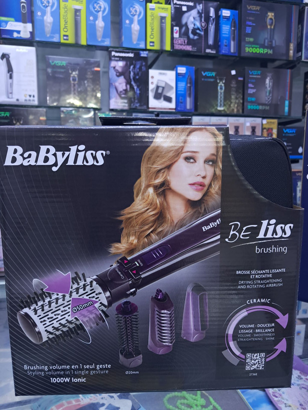 سشوار چرخشی بابلیس سری BeLiss Brushing مدل 1000 وات (کد 2736E) 