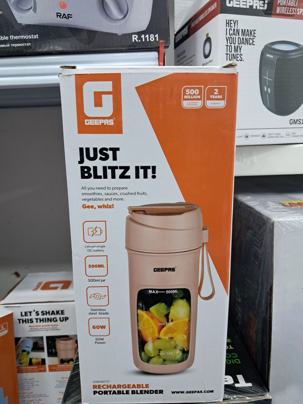 مخلوطکن شارژی و شیکر قابل حمل جیپاس مدل GSB44073T