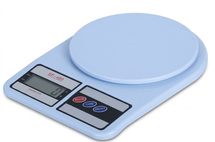 عنوان: ترازو دیجیتال آشپزخانه الکترونیک مدل SF-400 ظرفیت 10 کیلوگرم رنگ سفید