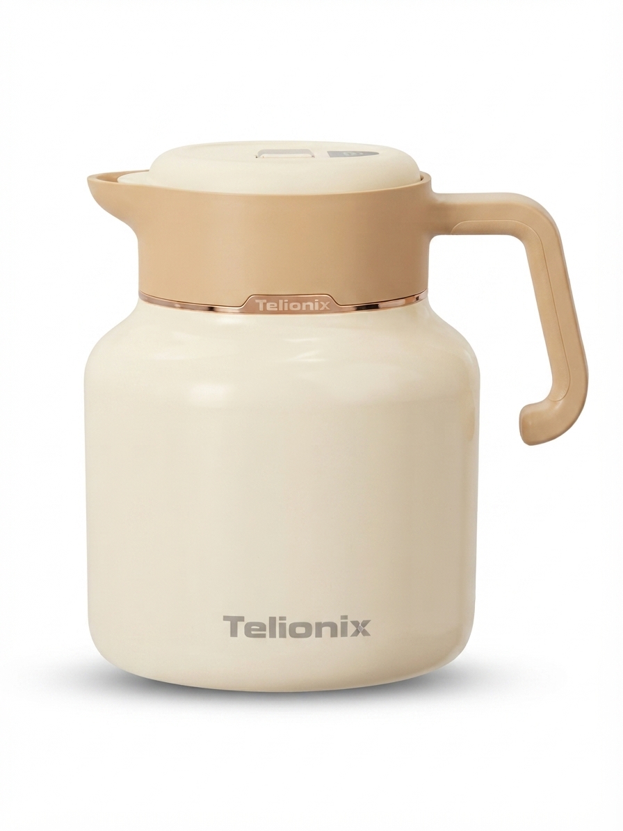 فلاسک دوجداره تلیونیکس مدل TVF3000 رنگ کرم Telionix Vacuum Flask TVF3000 Cream