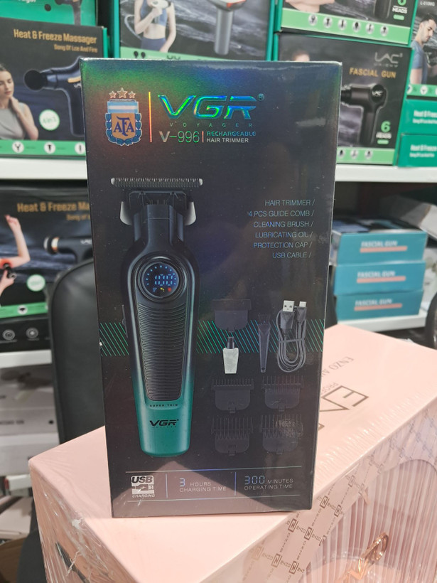 ماشین اصلاح حرفهای ویجیآر (VGR) مدل V-996 - نسخه ویژه با نمایشگر دیجیتال