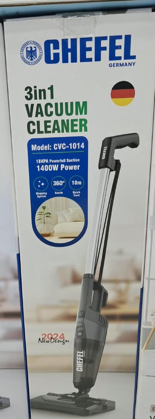 جارو عصایی چفل مدل CVC1014 توان بالا دارای فیلتر HEPA رنگ مشکی