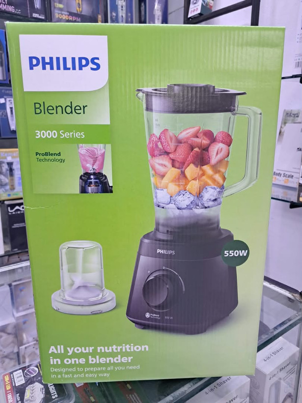 مخلوط کن و آسیاب فیلیپس سری 3000 مدل HR2041 توان 550 وات رنگ مشکی