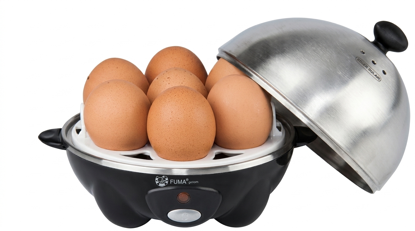 تخم‌مرغ‌پز و بخارپز فوما ژاپن مدل FU-853 گنجایش ۷ عددی