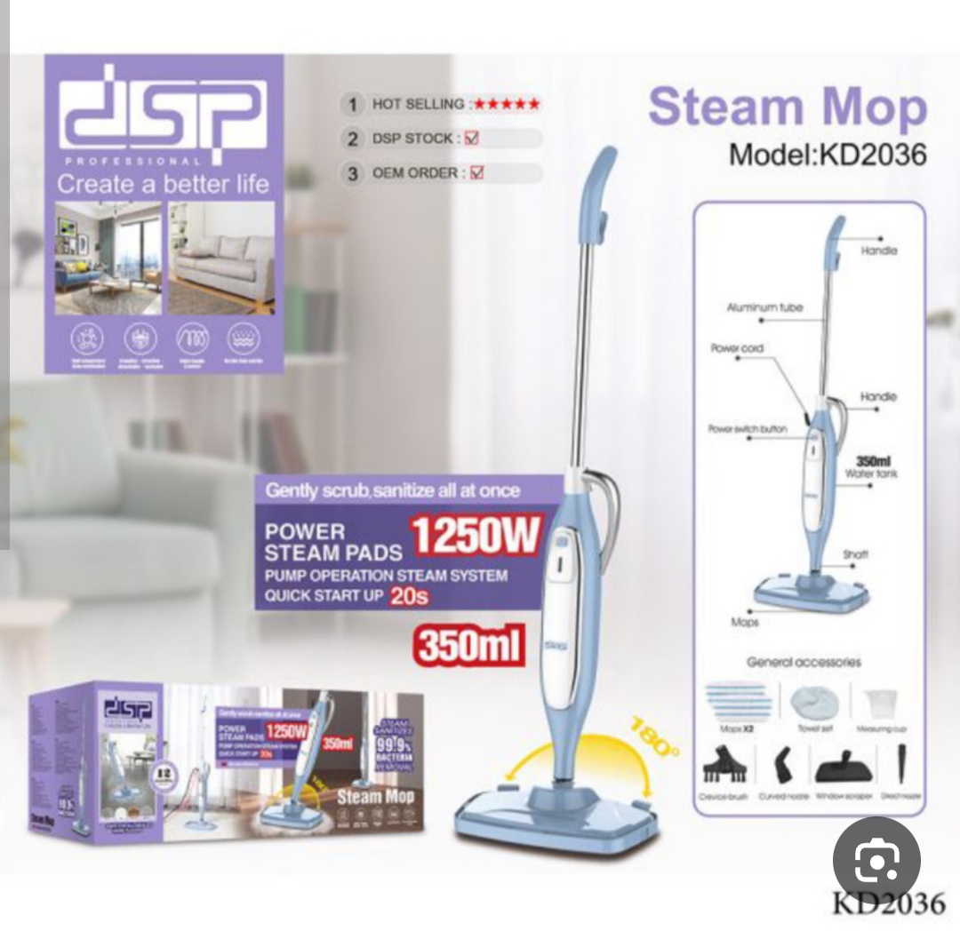 بخارگر ایستاده دی‌اس‌پی (DSP) مدل KD2036 – نظافت و ضدعفونی‌کننده عمیق سطوح