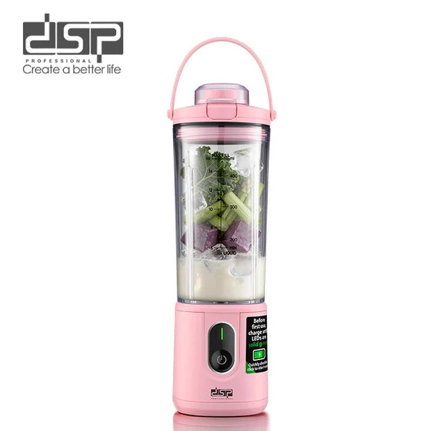 شیکر و شارژی قابل حمل ۴۰۰ میلیلیتری با درگاه USB مدل KJ2206 