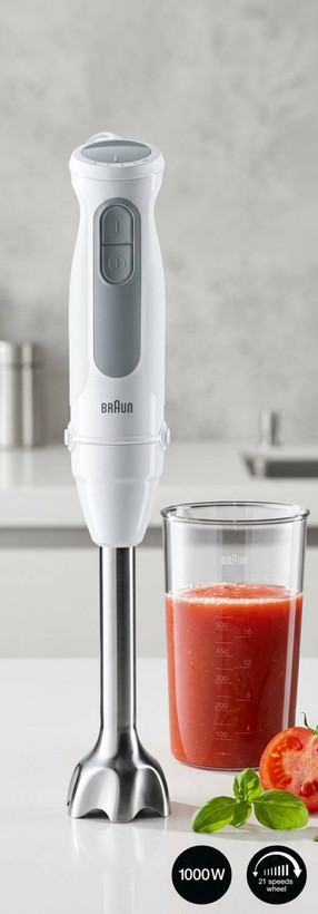گوشتکوب برقی براون (Braun) سری ۵ مدل MQ 50001 M - قدرت ۱۰۰۰ وات