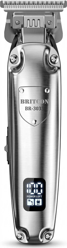 ماشین اصلاح حرفهای بریتون مدل BR-3035 رنگ نقرهای BRITOON Professional Hair Trimmer BR-3035 - Silver Edition