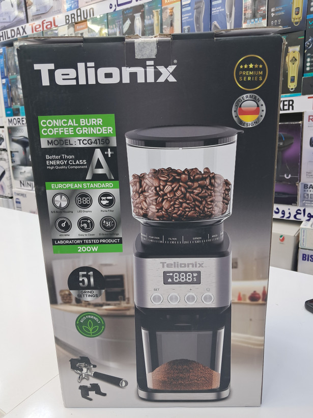 آسیاب قهوه حرفهای تلیونیکس مدل TCG4150